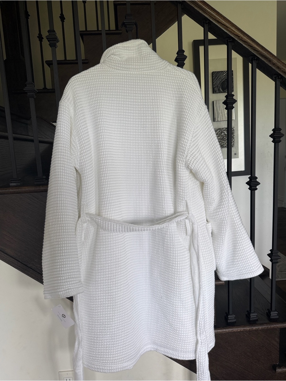 Hotel Collection White Waffle Robe - Picture 7 of 11